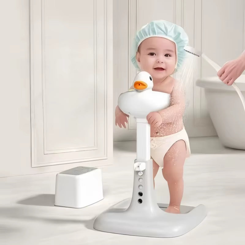 Baby Standing Bath Table Adjustable Height Folding Children'S Bath Device Bath Stand Non-Slip Children'S Bath Stand for Home Use