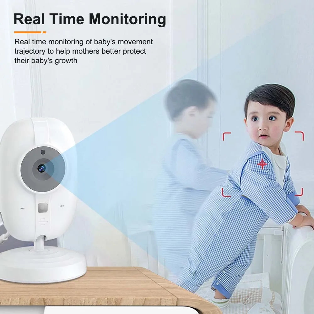 New 3.5'' Video Baby Monitor Night Vision Security Cam 2.4G Mother Kid 2 Way Audio Talk Video Surveillance Cam with Temperature