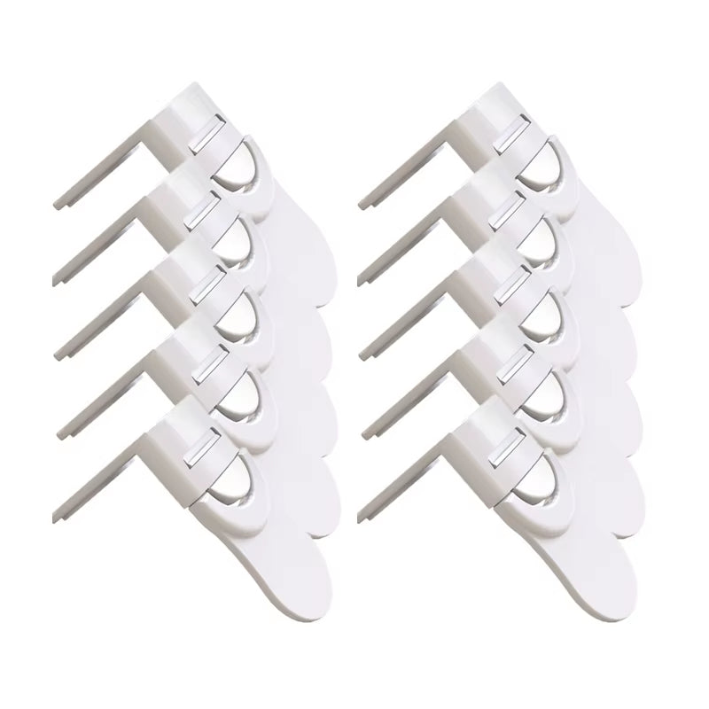 10PCS Child Safety Cabinet Lock Baby Drawer Lock Fridge Silicone Door Bumper Bracelet Plastic Buckle Children Security