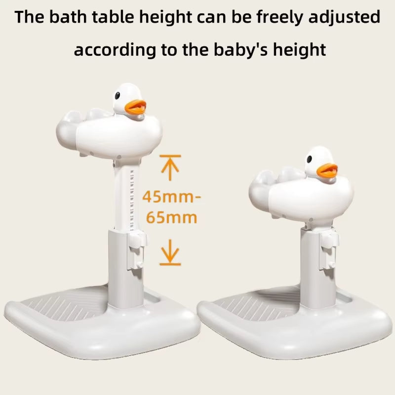 Baby Standing Bath Table Adjustable Height Folding Children'S Bath Device Bath Stand Non-Slip Children'S Bath Stand for Home Use